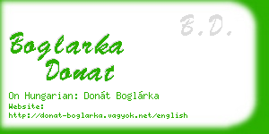 boglarka donat business card